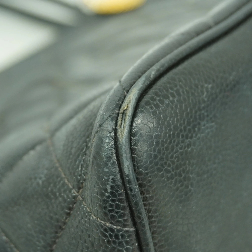 CHANEL Black Caviar Leather Reissue Tote Bag - Picture 7 of 11